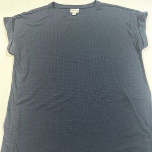 Lularoe Small Leah Dark Navy Short Sleeve